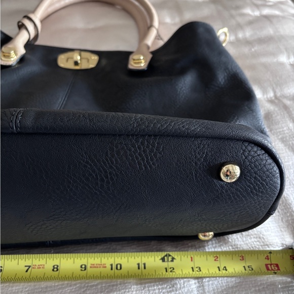 NWT Black Pebbled 3 in 1 Tote Set Crossbody Strap + Coin Wallet + Large Pouch. - Picture 9 of 13